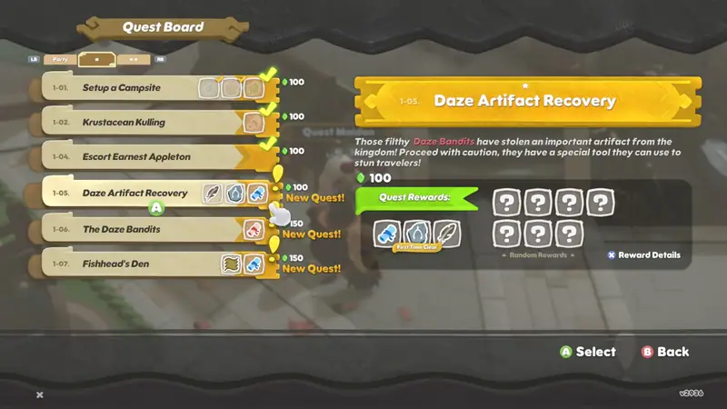 Quest board with 1-star jobs